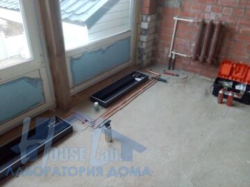 Замена радиатора отопления на внутрипольный конвектор